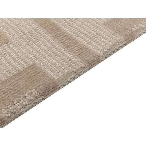 OZAIA Tapis Tissé Jacquard Effet Fait Main MALEK - 200 X 290 Cm - Beige Clair - Crème 3 OZAIA Tapis Tissé Jacquard Effet Fait Main MALEK - 200 X 290 Cm - Beige Clair - Crème – Image 3