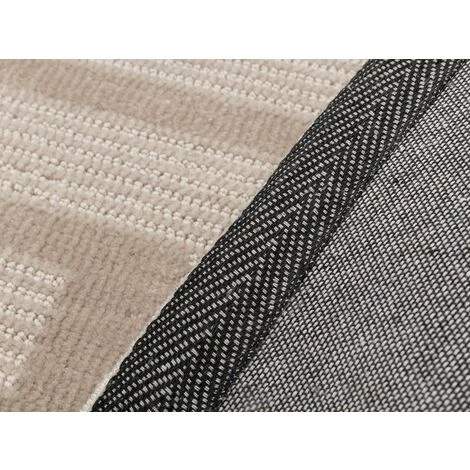 OZAIA Tapis Tissé Jacquard Effet Fait Main MALEK - 200 X 290 Cm - Beige Clair - Crème 5 OZAIA Tapis Tissé Jacquard Effet Fait Main MALEK - 200 X 290 Cm - Beige Clair - Crème – Image 5