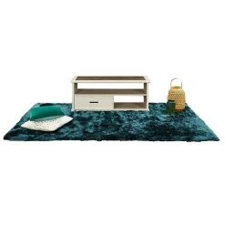 OZAIA Tapis Shaggy à Poils Longs Ultra Doux DOLCE - 120 X 170 Cm - Vert Pinède - Vert émeraude 9 OZAIA Tapis Shaggy à Poils Longs Ultra Doux DOLCE - 120 X 170 Cm - Vert Pinède - Vert émeraude -Tapis et paillasson Soldes 56074583 5