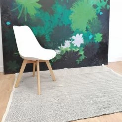 Tapis De Salon 120 X 170 Cm - 100% Coton - Noir - Motif 1 - SILUMEN 5 Tapis De Salon 120 X 170 Cm - 100% Coton - Noir - Motif 1 - SILUMEN -Tapis et paillasson Soldes 56327600 3
