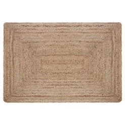 Tapis Jute Rectangulaire 60x90cm - Beige - SILUMEN