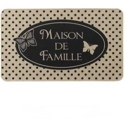 FALSE Paillasson Extérieur Rectangle 45 X 75cm Imprimé Maison - SILUMEN