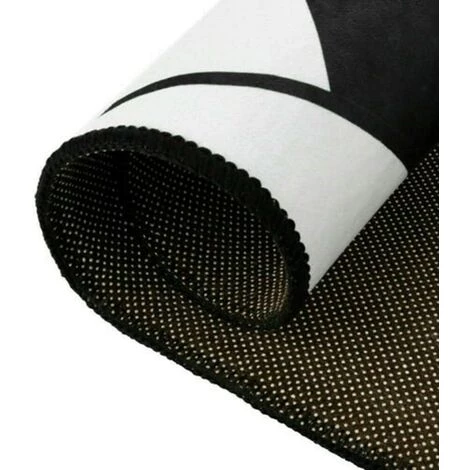 LUCKY-88 3D Noir Et Blanc Stéréo Vision Illusion Tourbillon Tapis Rond Diamètre 40cm (JG-01) 3 LUCKY-88 3D Noir Et Blanc Stéréo Vision Illusion Tourbillon Tapis Rond Diamètre 40cm (JG-01) – Image 3