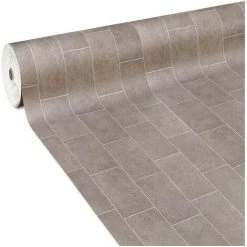 EMMEVI Sol Pvc Mousse Souple Tapis Rouleau Revêtement Conception De Carreaux De Bois De Parquet - 50x80 Cm