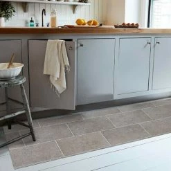 EMMEVI Sol Pvc Mousse Souple Tapis Rouleau Revêtement Conception De Carreaux De Bois De Parquet - 50x80 Cm -Tapis et paillasson Soldes 56382353 4