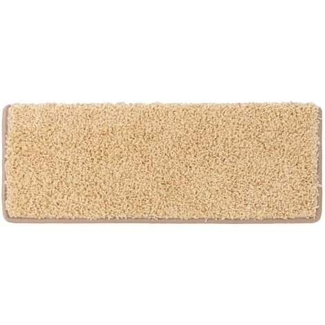 KARAT Tapis D'escalier Shaggy Barcelona Beige 70 Rectangulaire - Beige 2 KARAT Tapis D'escalier Shaggy Barcelona Beige 70 Rectangulaire - Beige – Image 2