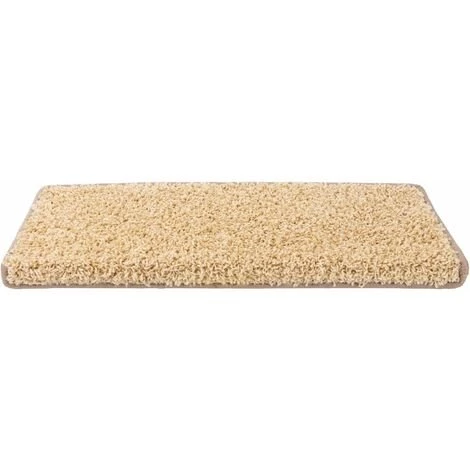 KARAT Tapis D'escalier Shaggy Barcelona Beige 70 Rectangulaire - Beige 5 KARAT Tapis D'escalier Shaggy Barcelona Beige 70 Rectangulaire - Beige – Image 5