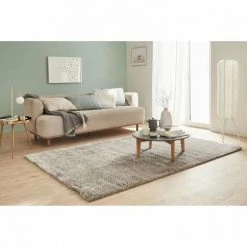 Tapis Shaggy Doux Cosy 902 Uni - Gris - 100% Polyester - 80 X 150 Cm - Intérieur - NAZAR