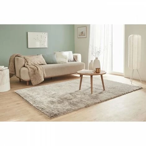 Tapis Shaggy Doux Cosy 902 Uni - Taupe - 100% Polyester - 80 X 150 Cm - Intérieur - NAZAR 1 Tapis Shaggy Doux Cosy 902 Uni - Taupe - 100% Polyester - 80 X 150 Cm - Intérieur - NAZAR