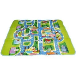 HALOYO Tapis Enfant Tapis Tapis De Jeu Circuit Voiture De Course Tapis Rectangle Géant Jouet Cadeau