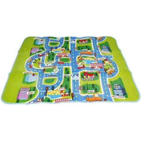 HALOYO Tapis Enfant Tapis Tapis De Jeu Circuit Voiture De Course Tapis Rectangle Géant Jouet Cadeau 1 HALOYO Tapis Enfant Tapis Tapis De Jeu Circuit Voiture De Course Tapis Rectangle Géant Jouet Cadeau