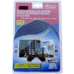 Bande D'étanchéité Adhésive Pour Porte/fenêtre 06Mt Marron Silicone Burcasa 127682
