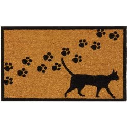 AUBRY GASPARD Paillasson Chat En Coco Marron - Marron