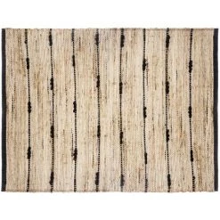 ATMOSPHERA, CRÉATEUR D'INTÉRIEUR Tapis Jute 60x90 Cm Ray Noir - Noir