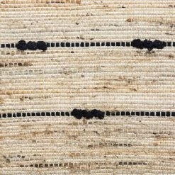 ATMOSPHERA, CRÉATEUR D'INTÉRIEUR Tapis Jute 60x90 Cm Ray Noir - Noir -Tapis et paillasson Soldes 56526838 3