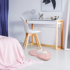 MACARON Fausse Peau Mouton Rose (Lot De 2) 40 X 30 CmTapis Tout Doux En Forme De Coeur Rose Pour Salon, Chambre, Canapé, Sol, Nurserie Et Autres LO-Ron -Tapis et paillasson Soldes 56570555 5