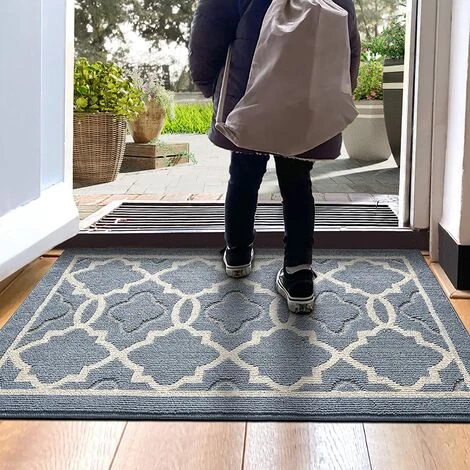 MACARON Paillasson Antidérapant,Tapis De Porte Intérieur Et Extérieur | Absorbant Et Résistant,Tapis D'entrée Lavable En Machine,Anti-Poussière - 50 X 80 Cm,Gris LO-Ron 1 MACARON Paillasson Antidérapant,Tapis De Porte Intérieur Et Extérieur | Absorbant Et Résistant,Tapis D'entrée Lavable En Machine,Anti-Poussière - 50 X 80 Cm,Gris LO-Ron