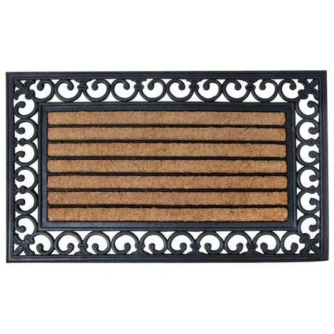 Paillasson Caoutchouc Coco 75x45 Cm. Brun. Marque : Esschert Design. Réf. : RB108 - Brun 1 Paillasson Caoutchouc Coco 75x45 Cm. Brun. Marque : Esschert Design. Réf. : RB108 - Brun
