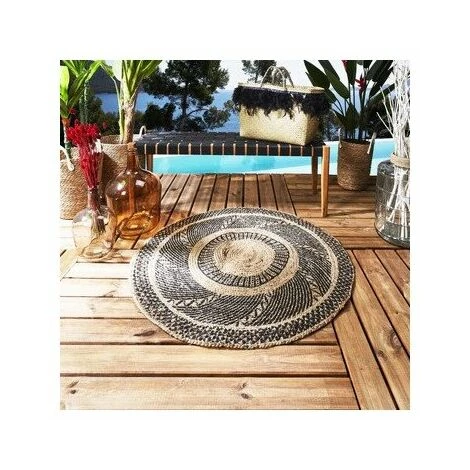Tapis The Home Deco Factory TOURBILLON Noir 2 Tapis The Home Deco Factory TOURBILLON Noir – Image 2