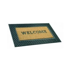 BTB BENOIT TAPIS BROSSE TAPIS COCO ET CAOUTCHOUC WELCOME 45X75CM EPAISSEUR 8MM