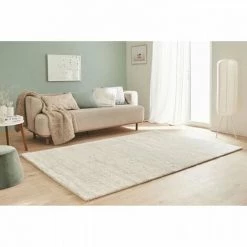 Tapis Shaggy Doux Oslo 584 - Beige - 100% Polyester - 120 X 160 Cm - Intérieur - NAZAR