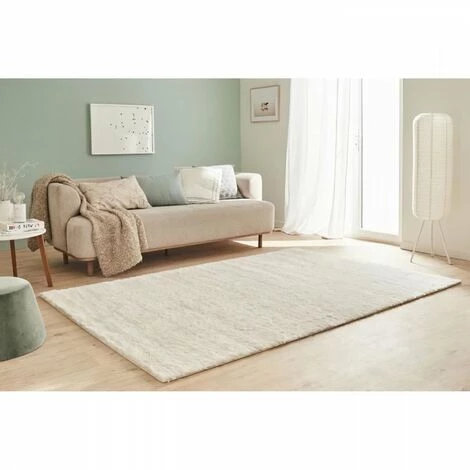 Tapis Shaggy Doux Oslo 584 - Beige - 100% Polyester - 120 X 160 Cm - Intérieur - NAZAR 1 Tapis Shaggy Doux Oslo 584 - Beige - 100% Polyester - 120 X 160 Cm - Intérieur - NAZAR