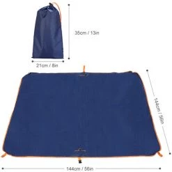 SUPERSELLER 2-en-1 Camping Couverture Pique-nique Sol Bâche Voyage Randonnée Plage Parc Tapis De Sol Hydrofuge Camping Sac De Rangement - Bleu 8 SUPERSELLER 2-en-1 Camping Couverture Pique-nique Sol Bâche Voyage Randonnée Plage Parc Tapis De Sol Hydrofuge Camping Sac De Rangement - Bleu -Tapis et paillasson Soldes 56806573 4