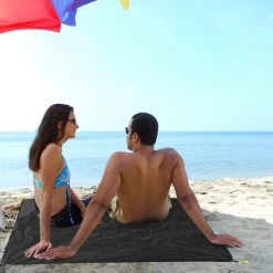 SUPERSELLER Tapis De Camping Ultra-léger Résistant à L'eau Avec Poche Triangulaire Tapis De Plage Sans Sable Couverture De Pique-nique Couverture De Plage Anti-sable , Rouge - Rouge -Tapis et paillasson Soldes 56806811 5