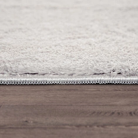 Paco Home Tapis De Salon Poils Ras Lavable Monochrome Style Moderne Argent 60x100 Cm 2 Paco Home Tapis De Salon Poils Ras Lavable Monochrome Style Moderne Argent 60x100 Cm – Image 2