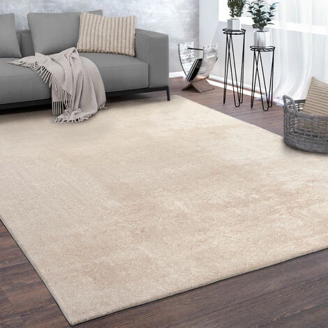 Paco Home Tapis De Salon Poils Ras Lavable Monochrome Style Moderne Beige Crème Ø 120 Cm Rond 1 Paco Home Tapis De Salon Poils Ras Lavable Monochrome Style Moderne Beige Crème Ø 120 Cm Rond