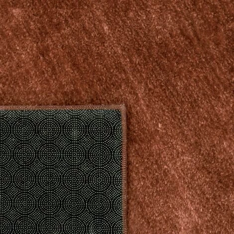 Paco Home Tapis De Salon Poils Ras Lavable Monochrome Style Moderne Cuivre 80x150 Cm 4 Paco Home Tapis De Salon Poils Ras Lavable Monochrome Style Moderne Cuivre 80x150 Cm – Image 4