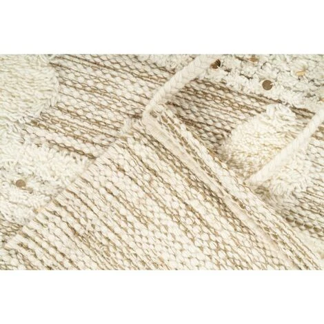 Paris Prix - Tapis Bohème Tissé Fait à La Main "bohist" Crème & Kaki 80 X 150 Cm 4 Paris Prix - Tapis Bohème Tissé Fait à La Main "bohist" Crème & Kaki 80 X 150 Cm – Image 4