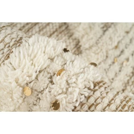 Paris Prix - Tapis Bohème Tissé Fait à La Main "bohist" Crème & Kaki 80 X 150 Cm 5 Paris Prix - Tapis Bohème Tissé Fait à La Main "bohist" Crème & Kaki 80 X 150 Cm – Image 5