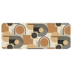 Paris Prix - Tapis Déco Imprimé "rondipop" 45x120cm Noir