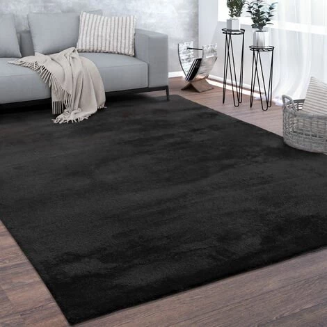 Paco Home Tapis De Salon Poils Ras Lavable Monochrome Style Moderne Noir 60x100 Cm 1 Paco Home Tapis De Salon Poils Ras Lavable Monochrome Style Moderne Noir 60x100 Cm