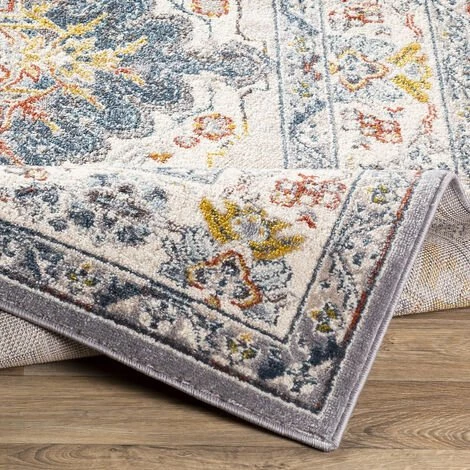 SURYA JADE - Tapis Vintage Multicolore, Gris Et Taupe - 157x213cm 4 SURYA JADE - Tapis Vintage Multicolore, Gris Et Taupe - 157x213cm – Image 4