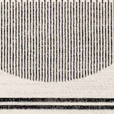 SURYA AYA - Tapis Géométrique, Noir, Ivoire, Et Gris – 152x213cm 5 SURYA AYA - Tapis Géométrique, Noir, Ivoire, Et Gris – 152x213cm – Image 5