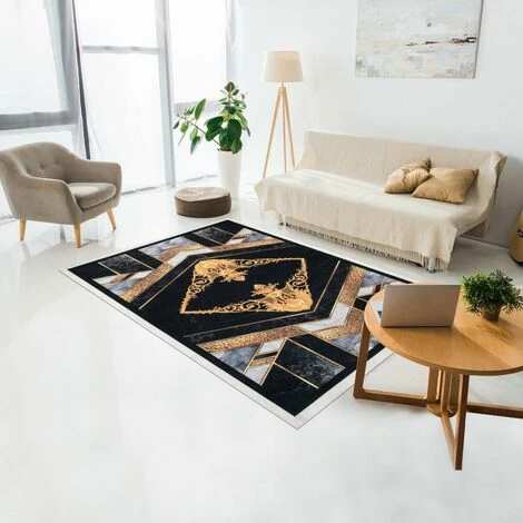 TAPIS PAS CHER Tapis De Cuisine 50x80 Cm Rectangulaire IMPNUM 4 Noir Cuisine Adapté Au Chauffage Par Le Sol - Noir 1 TAPIS PAS CHER Tapis De Cuisine 50x80 Cm Rectangulaire IMPNUM 4 Noir Cuisine Adapté Au Chauffage Par Le Sol - Noir