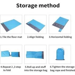 FR-LIFE Couverture De Plage,BR-Vie Couverture De Poche Portable Pliable Légère Imperméable De 79 X 83 Pouces Tapis De Pique-Nique Surdimensionné Pour Jardin Extérieur Parc Herbe Voyage Randonnée 9 FR-LIFE Couverture De Plage,BR-Vie Couverture De Poche Portable Pliable Légère Imperméable De 79 X 83 Pouces Tapis De Pique-Nique Surdimensionné Pour Jardin Extérieur Parc Herbe Voyage Randonnée -Tapis et paillasson Soldes 57556396 5