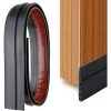 MACARON Boudin De Porte Stop Froid, Bande D'étanchéité En Silicone Anti Bruit Par Isolant Courant D'air Froid Et Insectes (Noir)LO-Ron