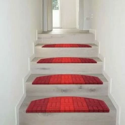 EMMEVI Tapis Adhésive 3D Semilune Antidérapant Couverture De Pas De Échelle Protège Marche - Bordeaux 9 EMMEVI Tapis Adhésive 3D Semilune Antidérapant Couverture De Pas De Échelle Protège Marche - Bordeaux -Tapis et paillasson Soldes 57704825 5