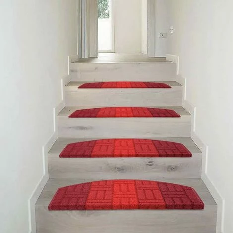 EMMEVI Tapis Adhésive 3D Semilune Antidérapant Couverture De Pas De Échelle Protège Marche - Bordeaux 5 EMMEVI Tapis Adhésive 3D Semilune Antidérapant Couverture De Pas De Échelle Protège Marche - Bordeaux – Image 5