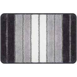 OUSUDELA Tapis De Bain Antiderapant,Extra Doux Tapis Salle Bain,Lavable En Machine,Absorbant L'eau,40 X 60 Cm,Gris