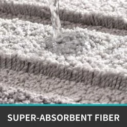 OUSUDELA Tapis De Bain Antiderapant,Extra Doux Tapis Salle Bain,Lavable En Machine,Absorbant L'eau,40 X 60 Cm,Gris 7 OUSUDELA Tapis De Bain Antiderapant,Extra Doux Tapis Salle Bain,Lavable En Machine,Absorbant L'eau,40 X 60 Cm,Gris -Tapis et paillasson Soldes 57795214 3