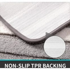 OUSUDELA Tapis De Bain Antiderapant,Extra Doux Tapis Salle Bain,Lavable En Machine,Absorbant L'eau,40 X 60 Cm,Gris 8 OUSUDELA Tapis De Bain Antiderapant,Extra Doux Tapis Salle Bain,Lavable En Machine,Absorbant L'eau,40 X 60 Cm,Gris -Tapis et paillasson Soldes 57795214 4