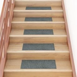 TRUE DEAL Tapis D'escalier Autocollants Rectangulaire 15 Pcs 60x25cm Vert