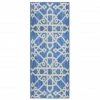 TRUE DEAL Tapis De Couloir Bleu 80x200 Cm