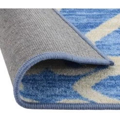 TRUE DEAL Tapis De Couloir Bleu 80x250 Cm -Tapis et paillasson Soldes 57831580 3