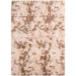 TRUE DEAL Tapis à Poils Longs Crème 170x120 Cm