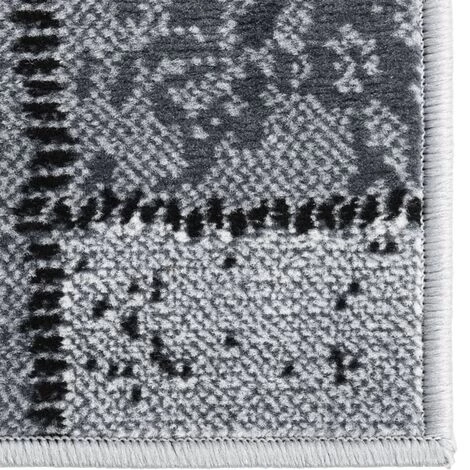 TRUE DEAL Tapis BCF Gris Avec Motif De Blocs 80x250 Cm 3 TRUE DEAL Tapis BCF Gris Avec Motif De Blocs 80x250 Cm – Image 3